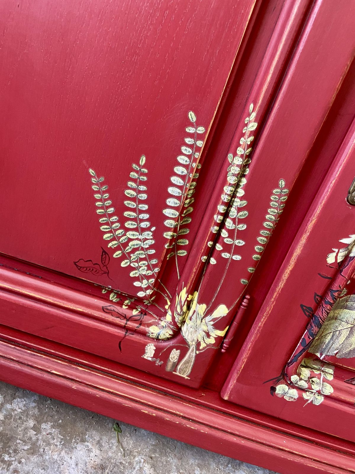Sideboard Red Decorative, 1980s photo buy