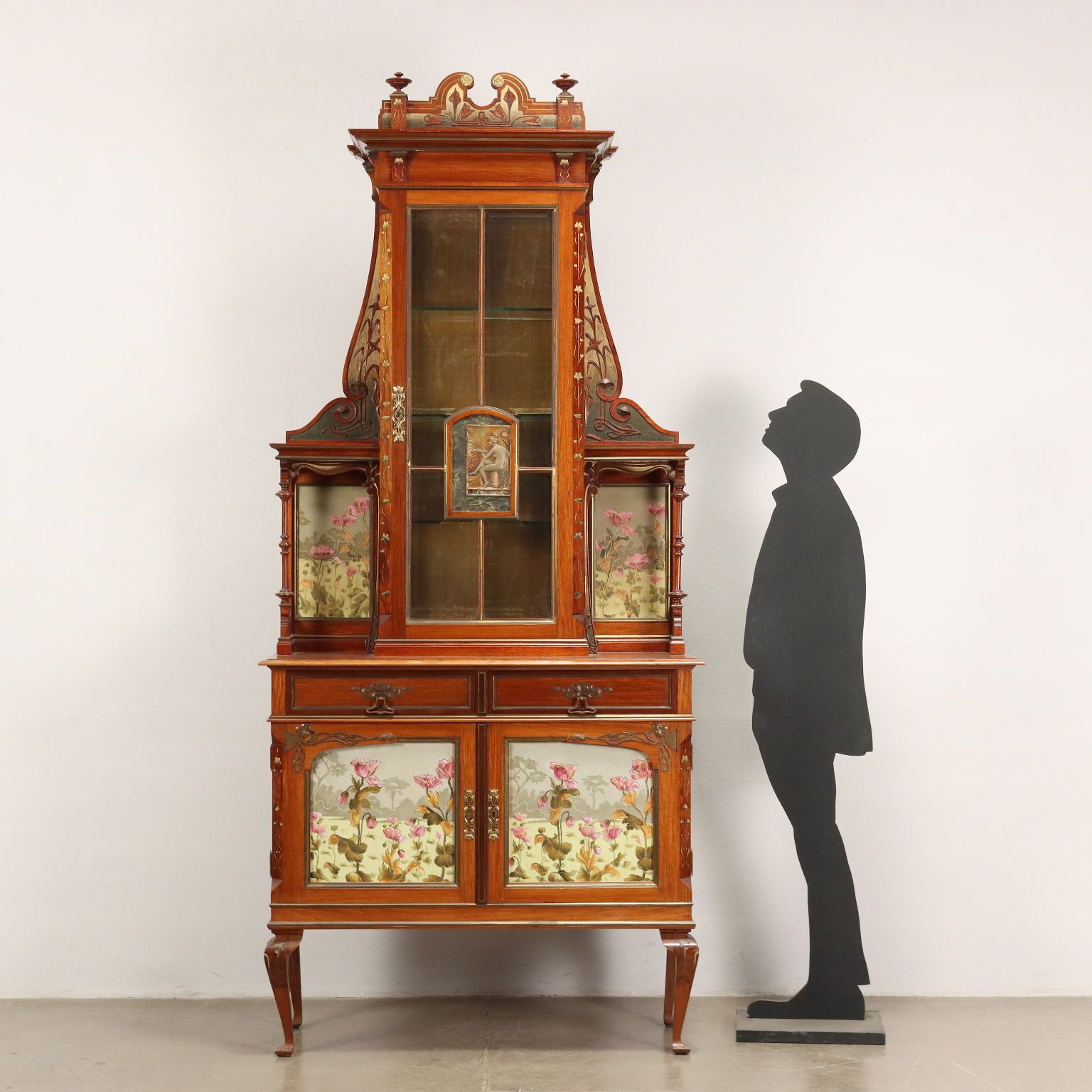 Showcase Art Nouveau Mahogany Italy XIX Century photo furniture