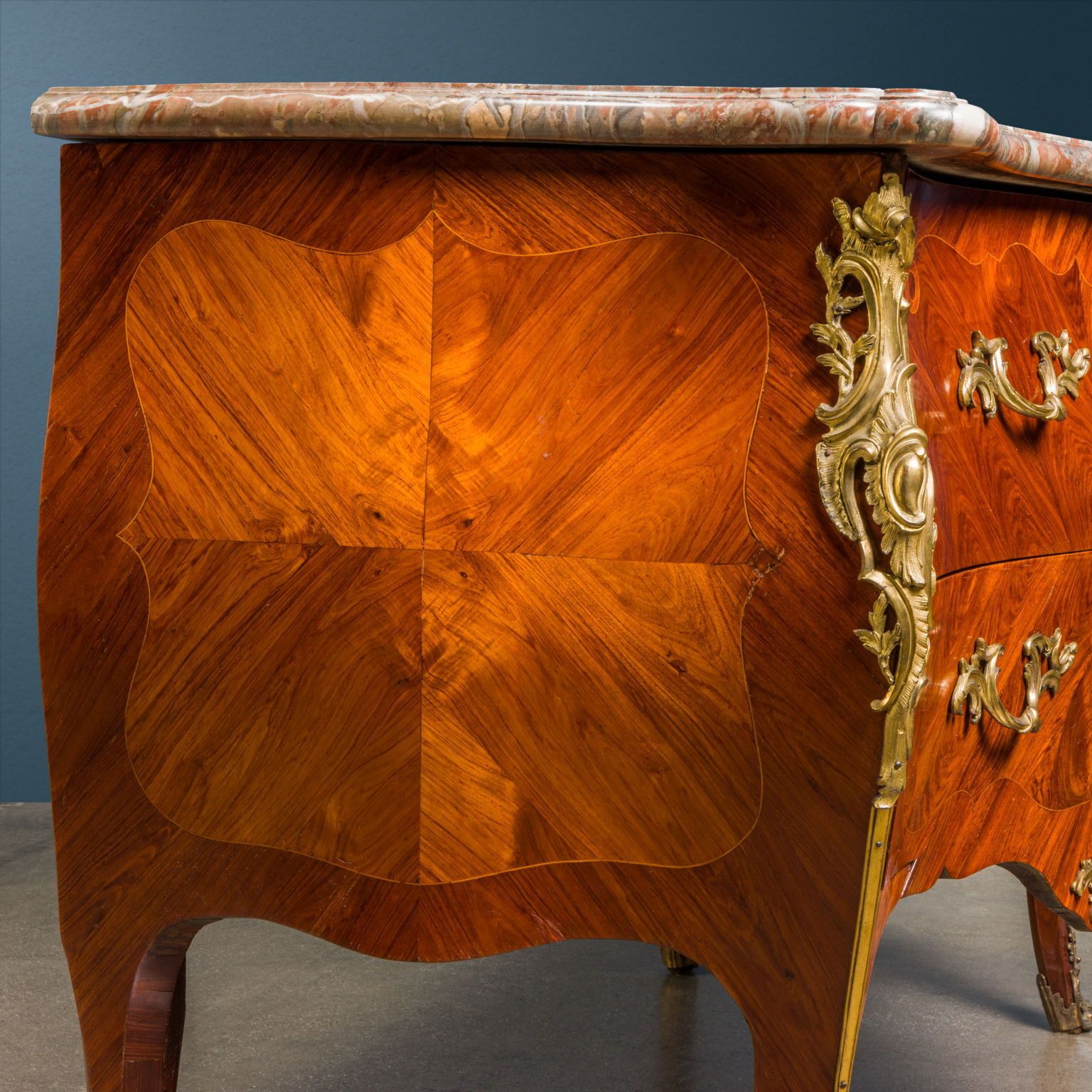 Antique Chest Of Drawers Louis XV Bois De Rose Veneer XVIII Century photo furniture
