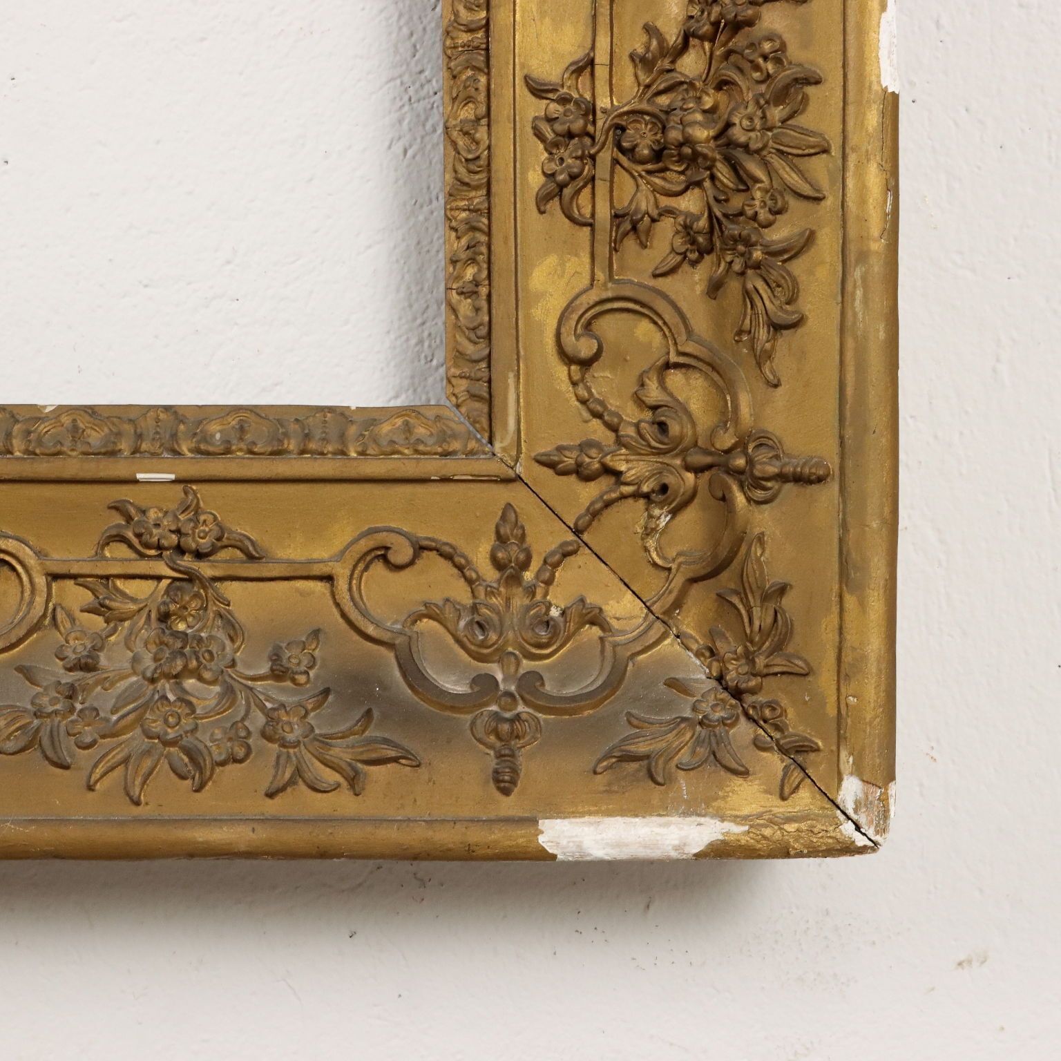 Antique Frame Pastiglia Carving France XX Century photo buy