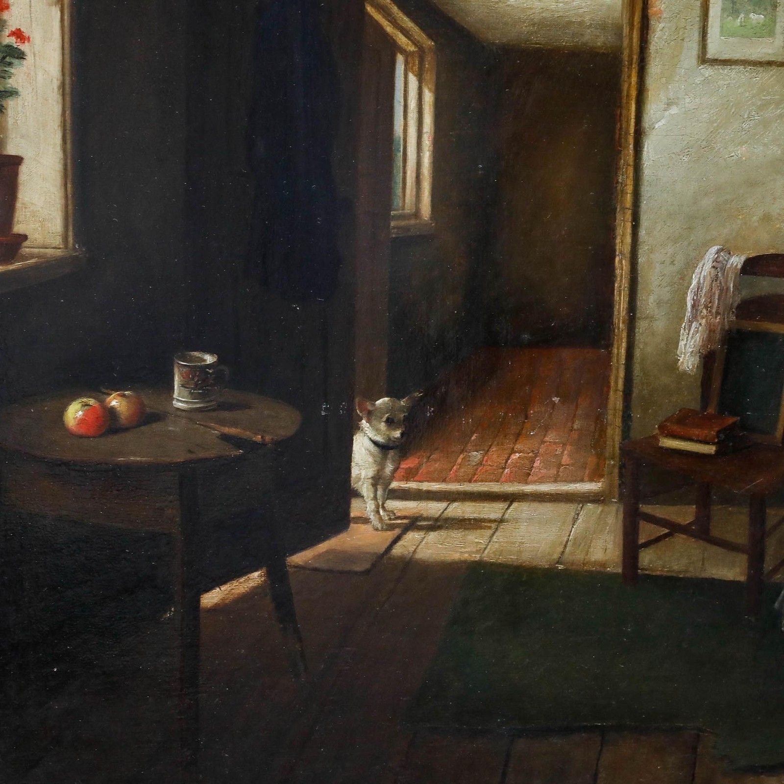 Charles Hunt Jr (1829 1900) 1882 Oil, The Inquisitive Visitor photo Art