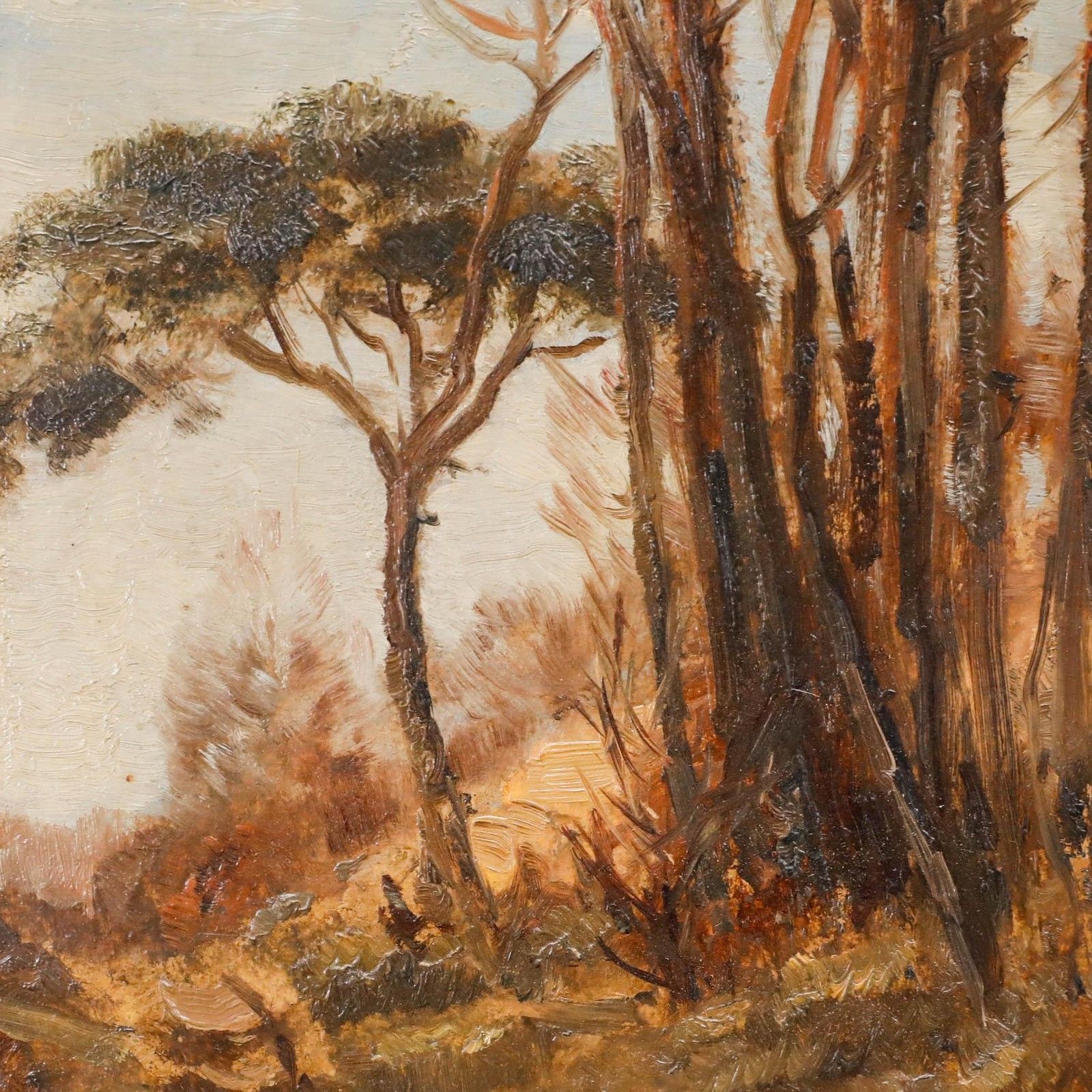 Frederik Engel (1872 1958) Framed 1921 Oil, Amongst The Trees photo Art