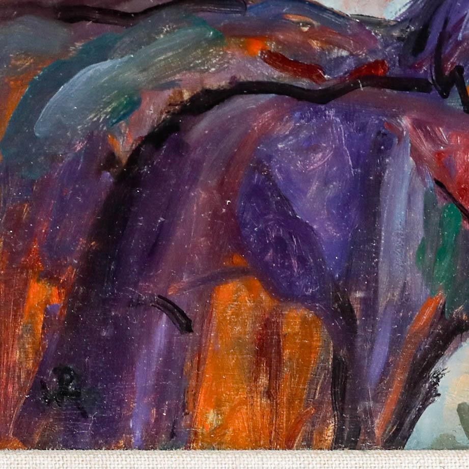 Pat Maclaurin (1933 2022)  20th Century Oil, Myken In The Wingchair photo vinterior