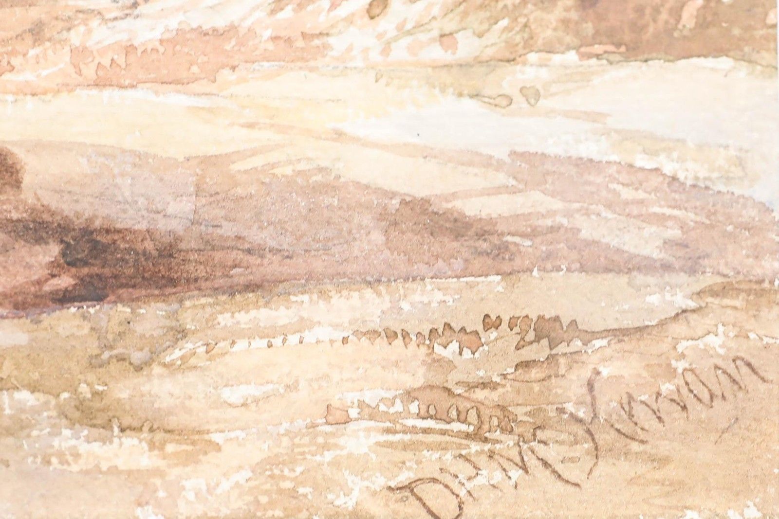 David Hall Mckewan (1817 1873) Framed Watercolour, Figures On A High Bridge photo vinterior