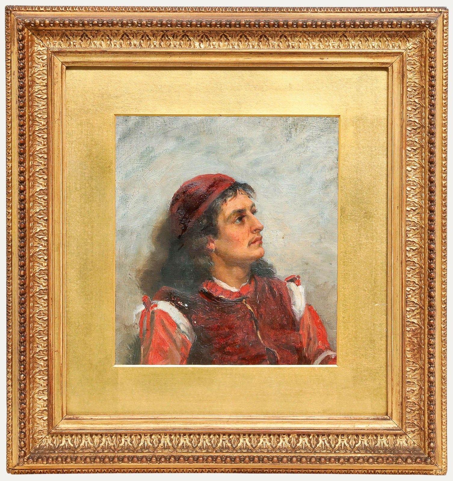 Circle Of William Breakspeare (1856 1914) Oil, Portrait Of An Italian Man