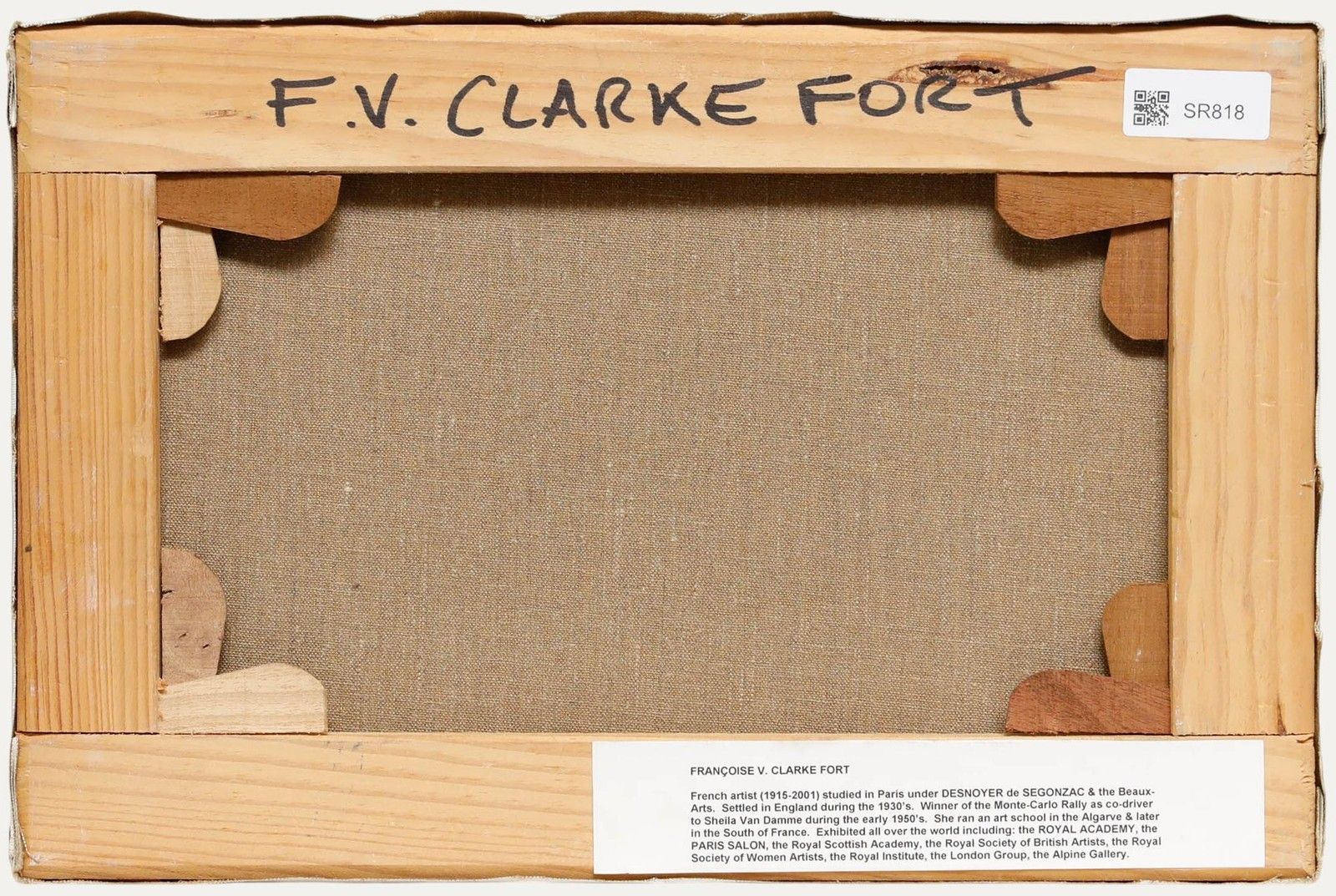 Françoise V. Clarke Fort (1915 2001) 20th Century Oil, A Provencal View photo for sale