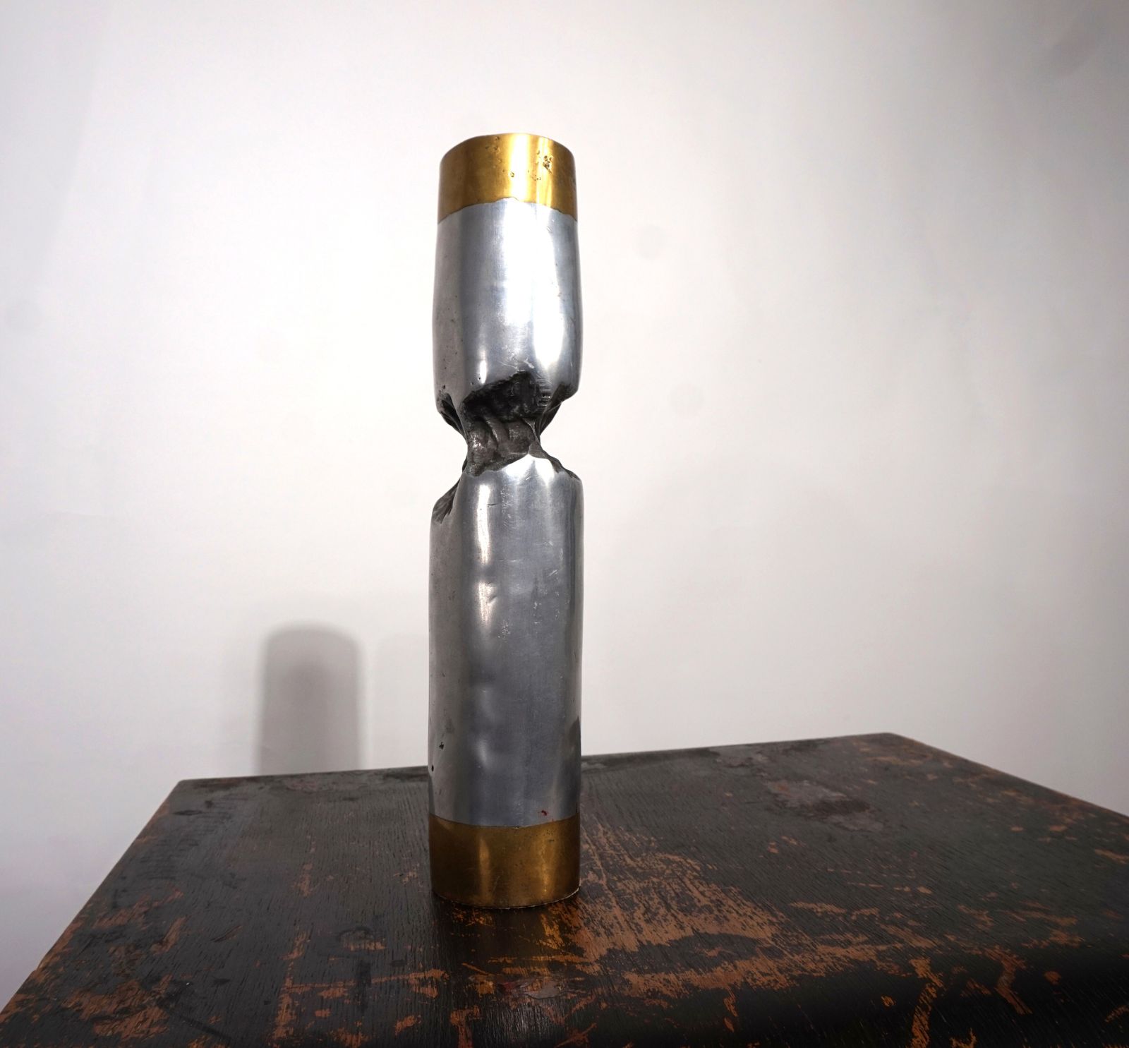 Marshall Disenos Sculpture Brutalist Candleholder By David Marshall, 1980 photo vinterior