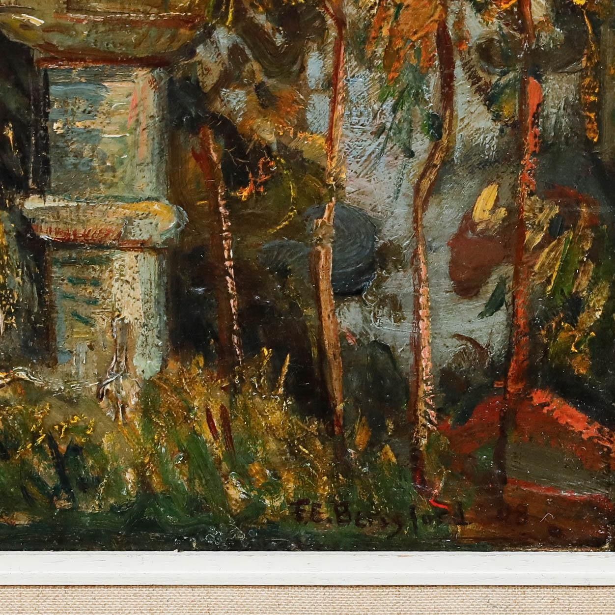 Frank Ernest Beresford (1881 1967) 1908 Oil, A Japanese Garden photo vinterior