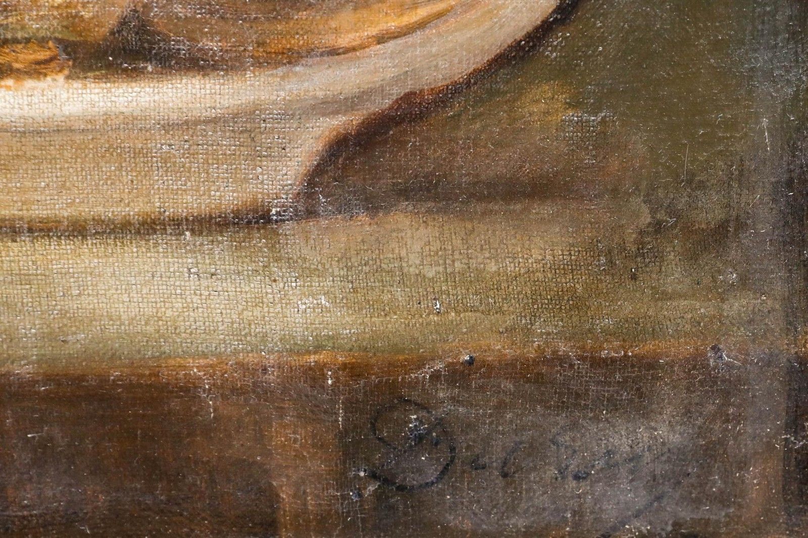 French School Late 19th Century Oil Bounty Of The Sea photo vinterior