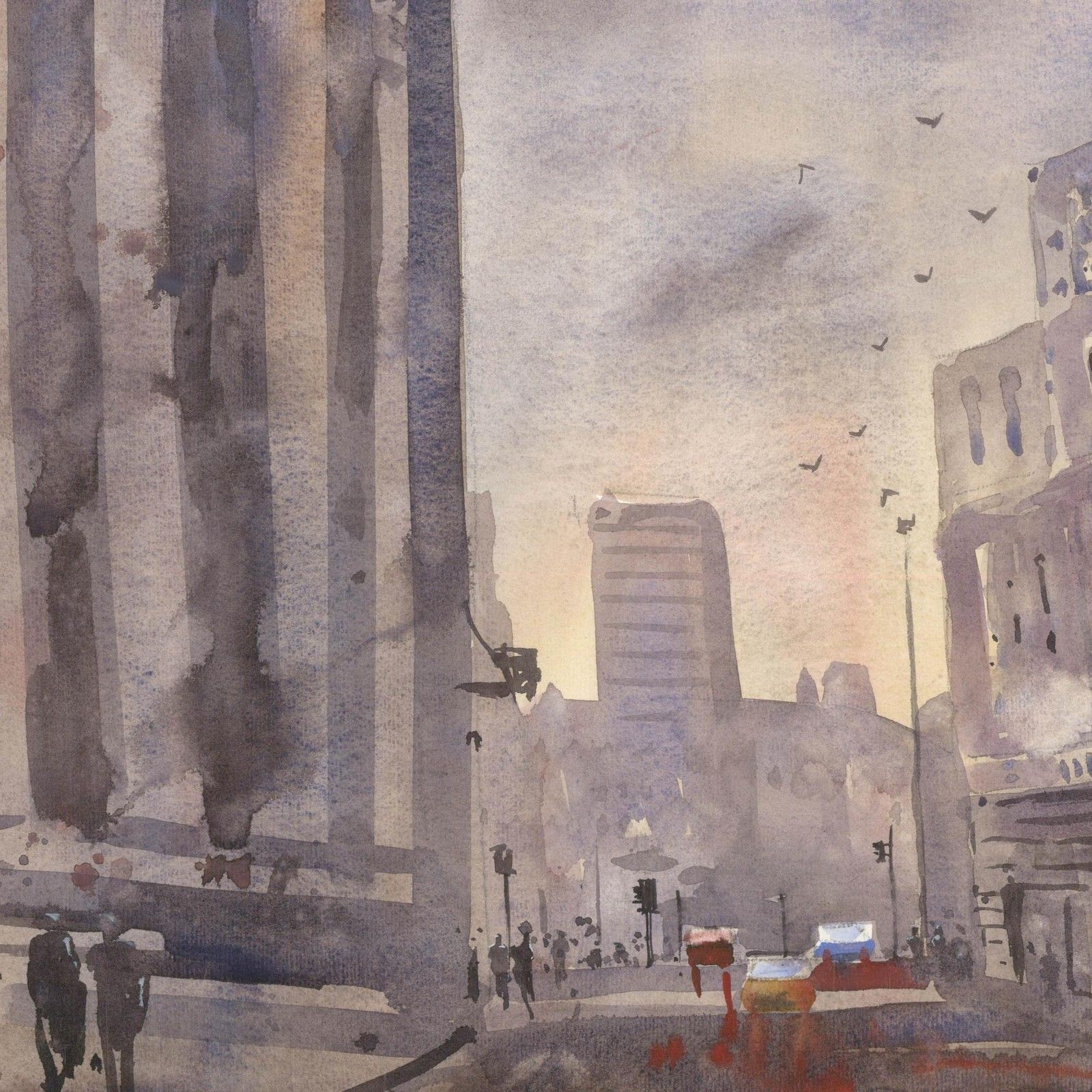 Daniel Nichols Contemporary Watercolour, Throgmorton Street, London photo Art