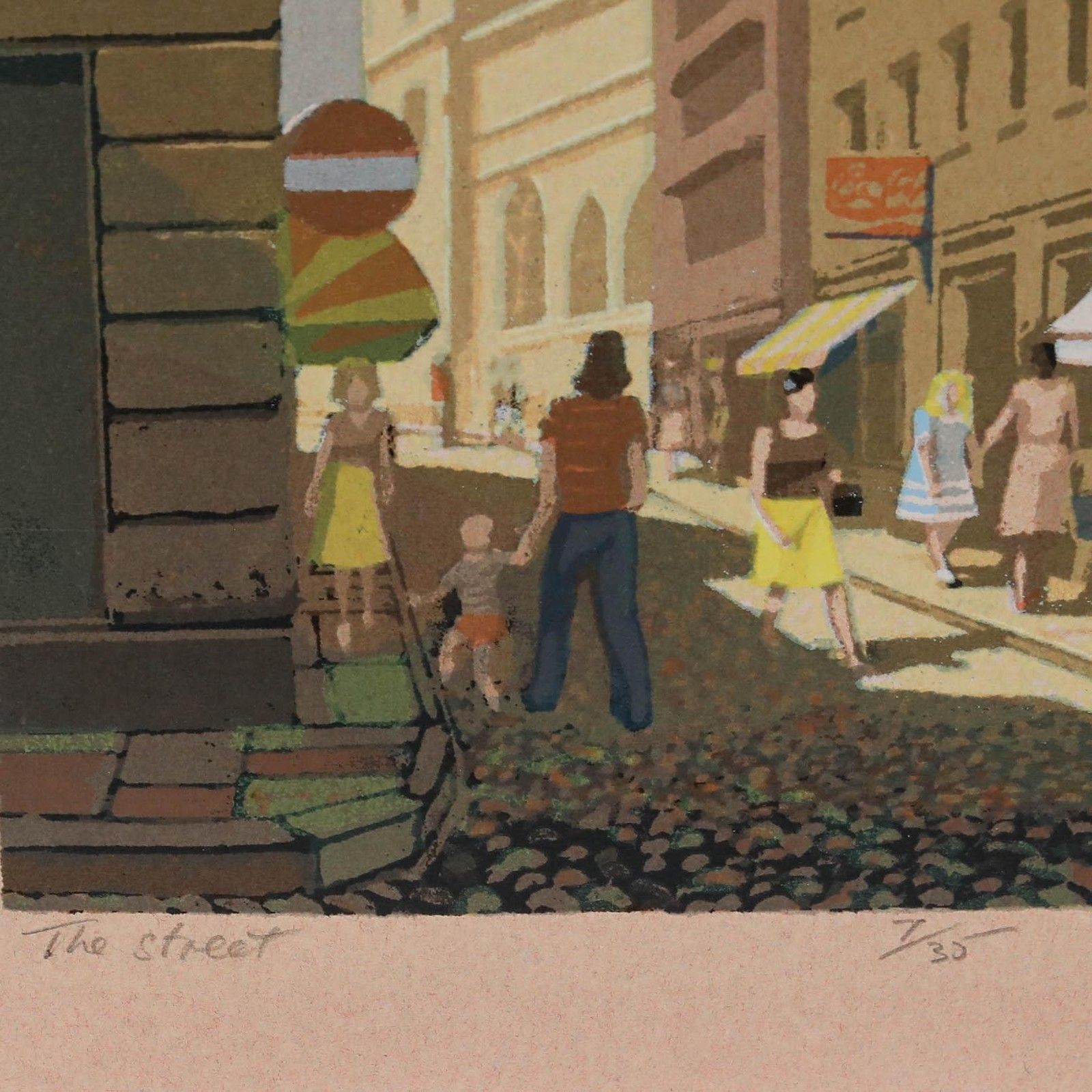 Ewan Cameron (B.1962) Contemporary Silkscreen, The Street photo for sale