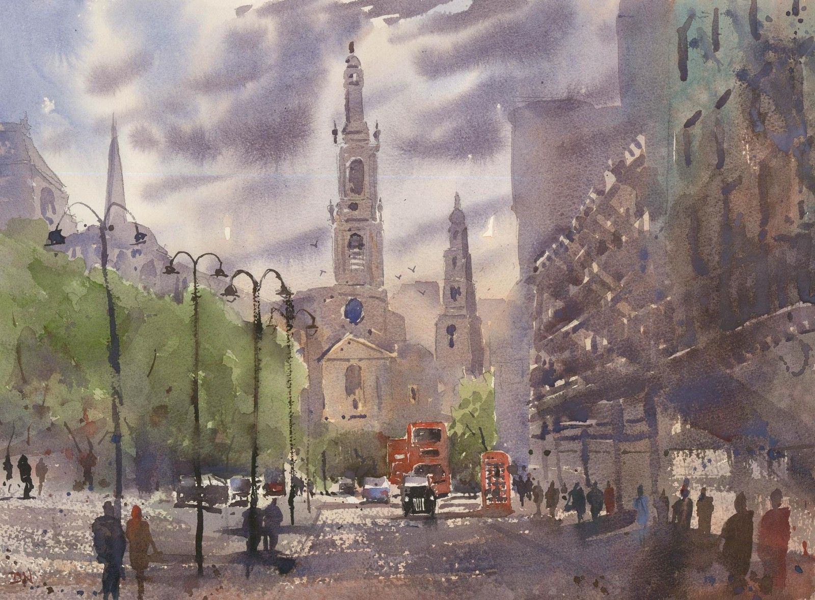 Daniel Nichols Contemporary Watercolour, The Strand, London photo furniture