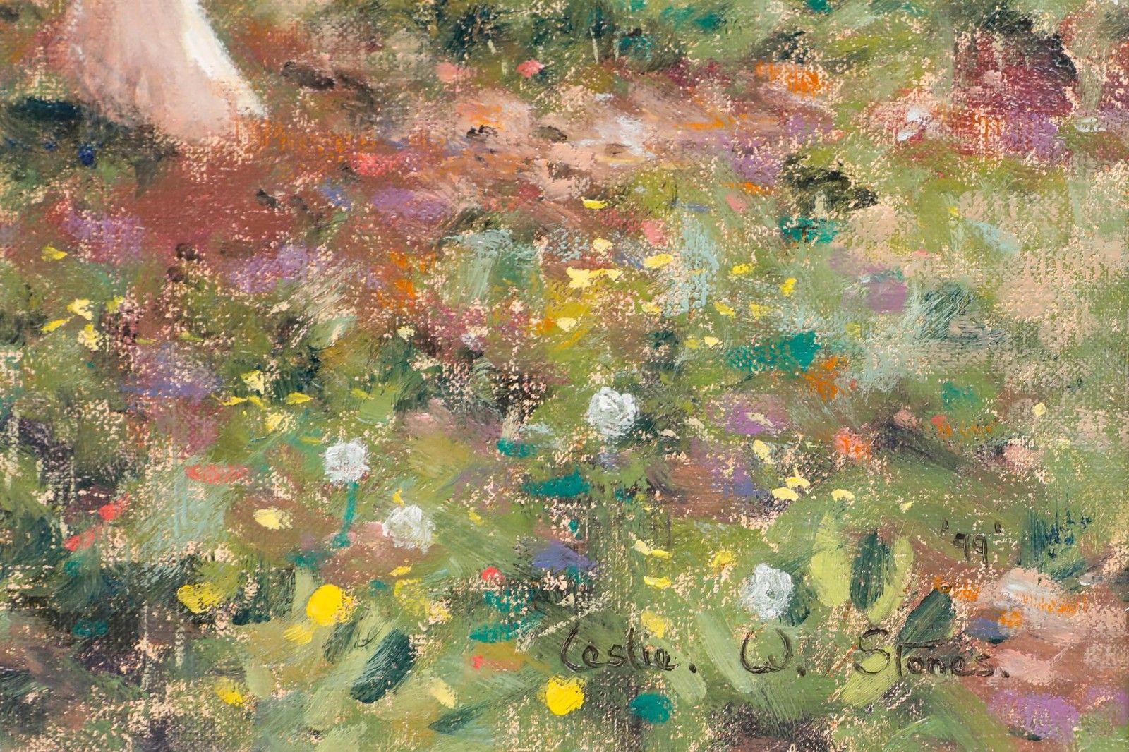 Leslie Stones Contemporary Oil, Mother And Daughter photo vinterior