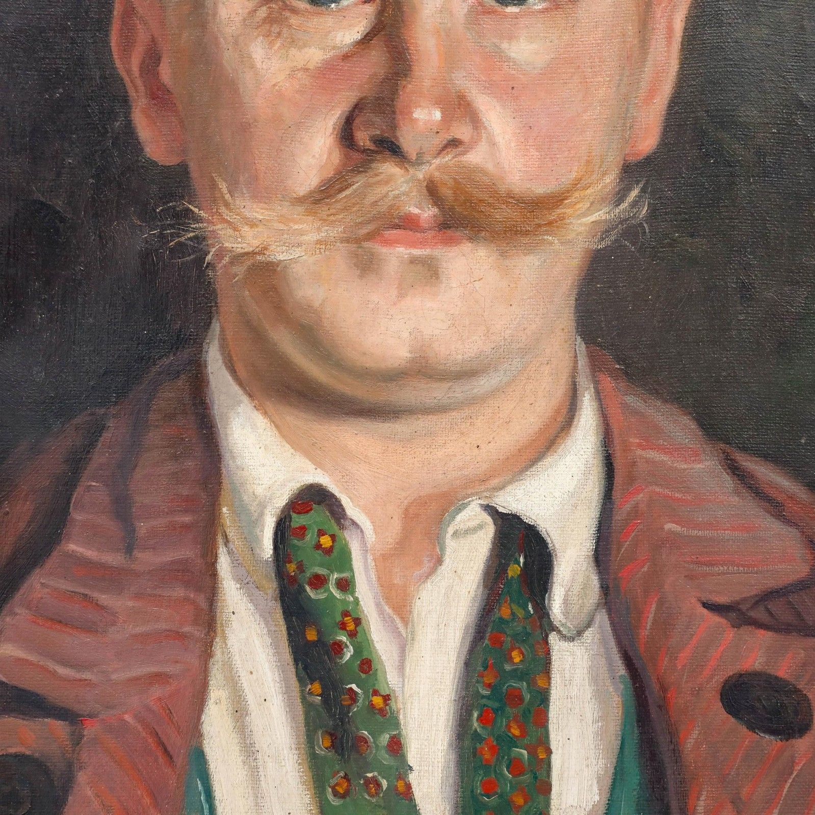 Fritze Papke  Early 20th Century Oil, Man In Lederhosen photo Art