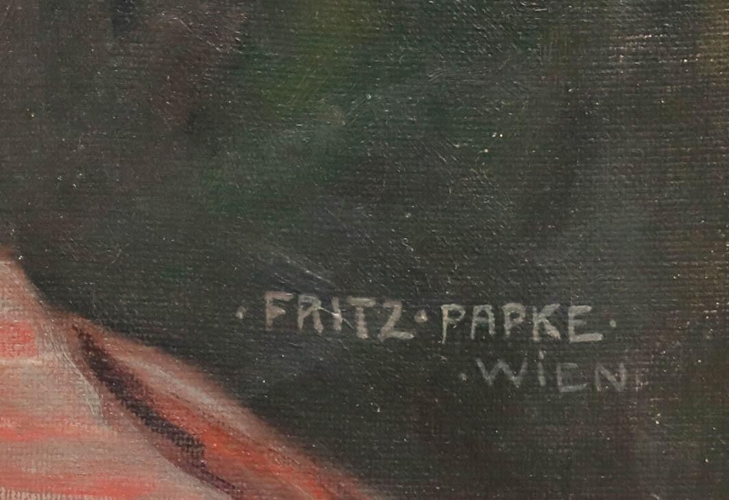 Fritze Papke  Early 20th Century Oil, Man In Lederhosen photo vinterior