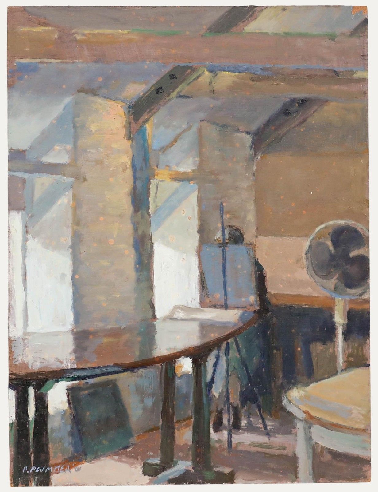 Pauline Plummer (B.1933) 2001 Oil, Artist In The Studio