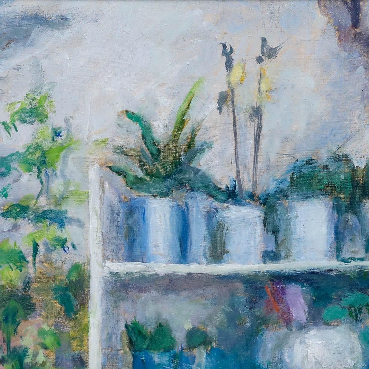 Pauline Plummer (B.1933) Framed 20th Century Oil, Tropical Plants photo 395.0