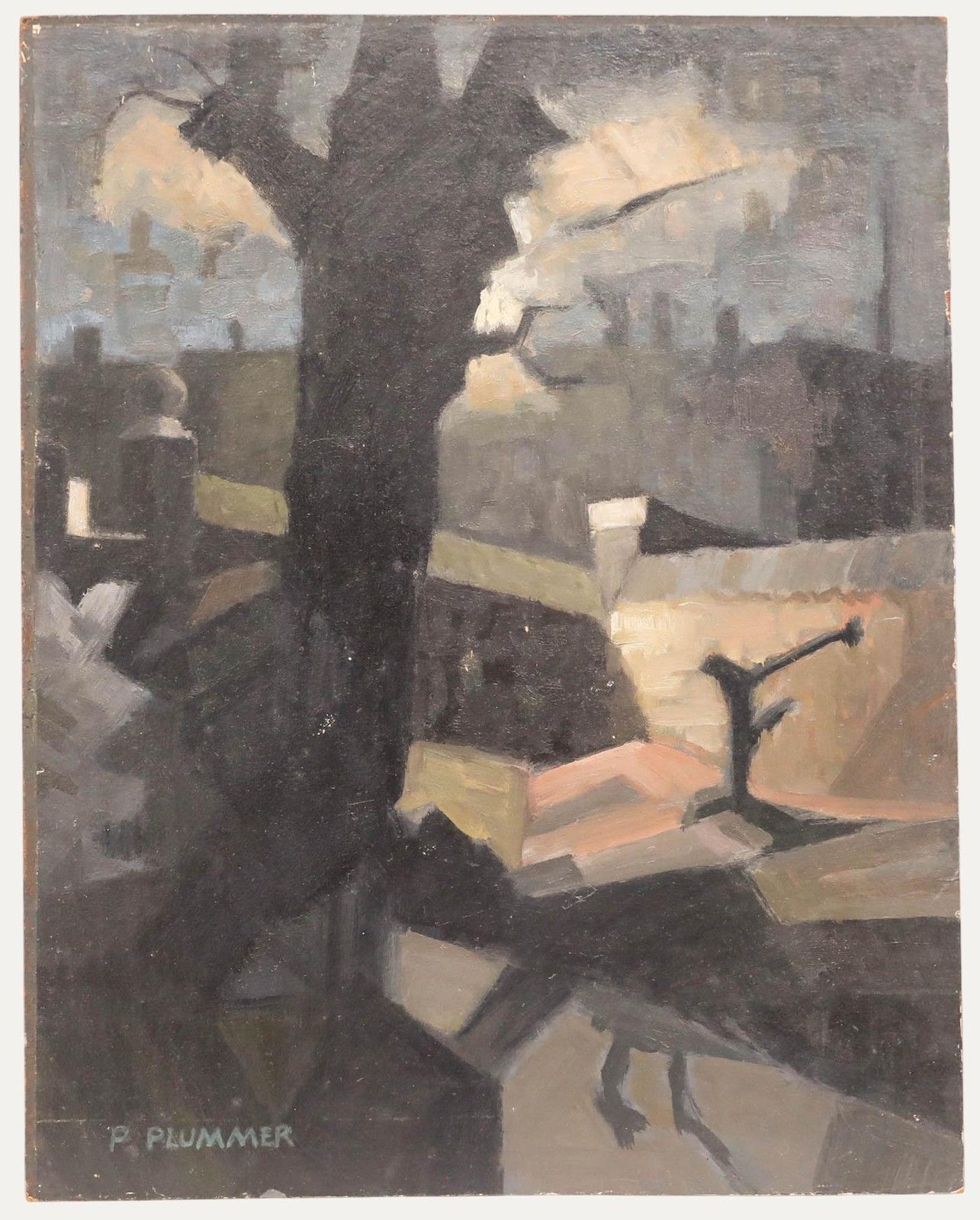 Pauline Plummer (B.1933) 20th Century Oil, After Dark