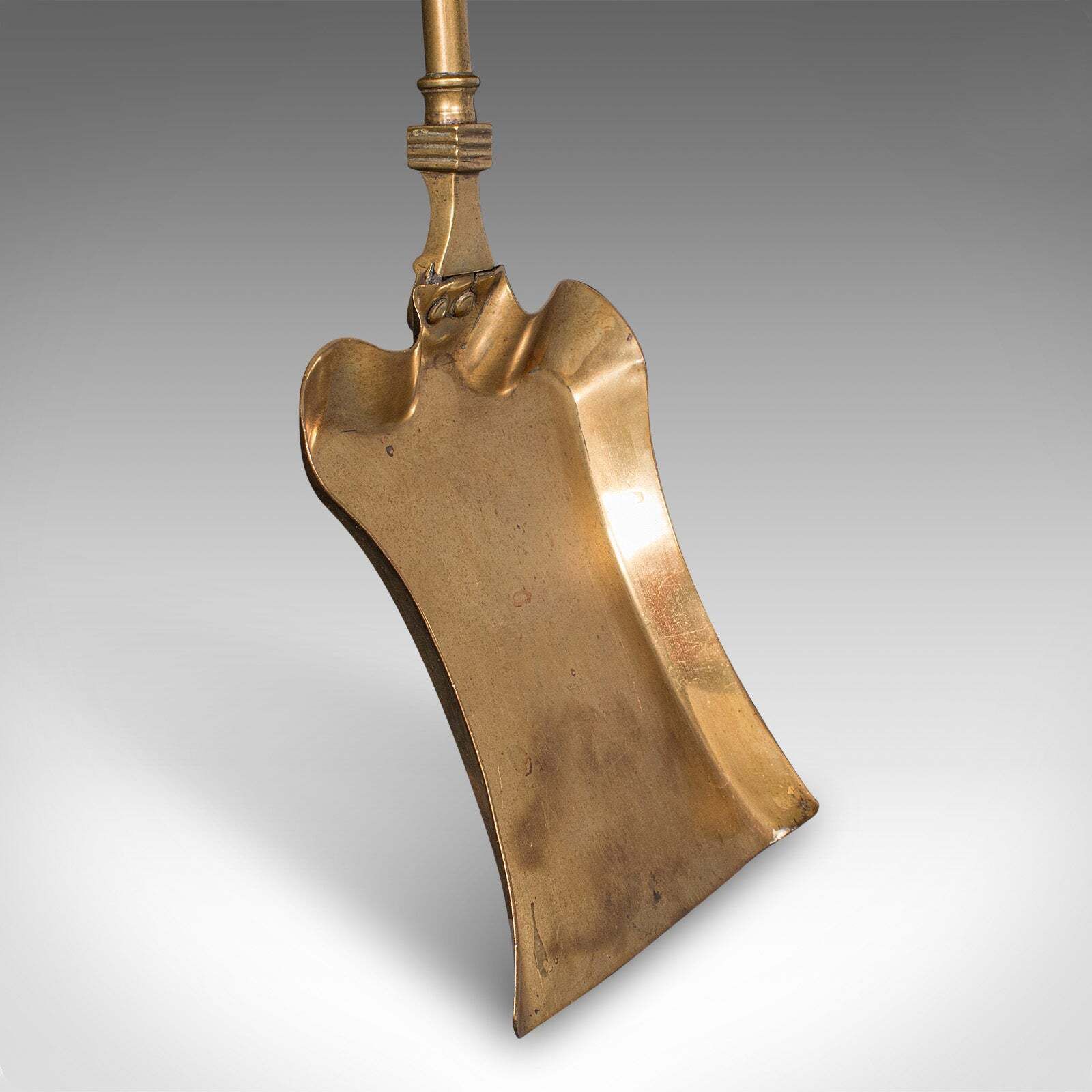 Antique Fire Tool Set, English, Brass, Shovel, Tongs, Poker, Victorian, C.1870 photo 505.0