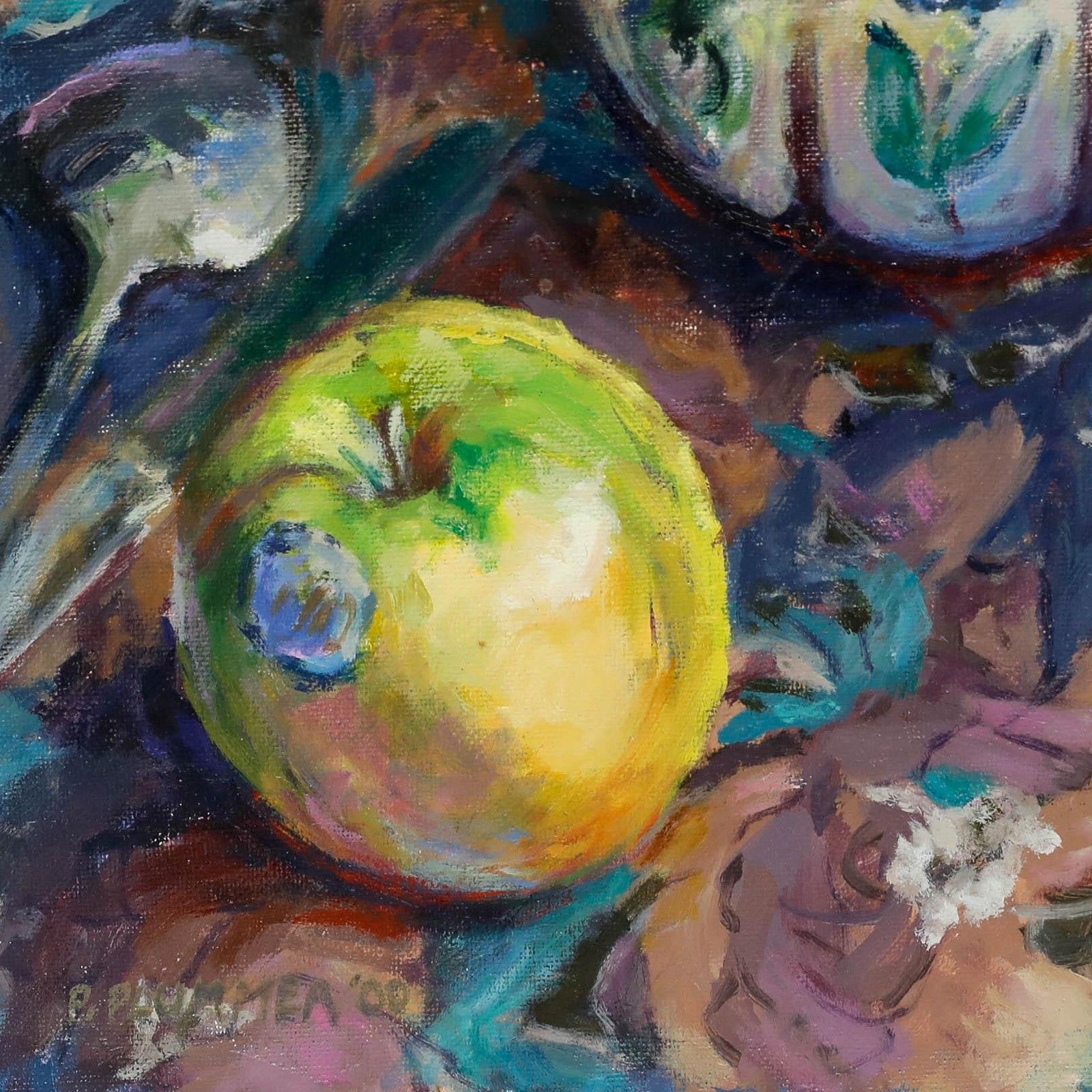 Pauline Plummer (B.1933) Contemporary Oil, Still Life Of Vessels photo vinterior