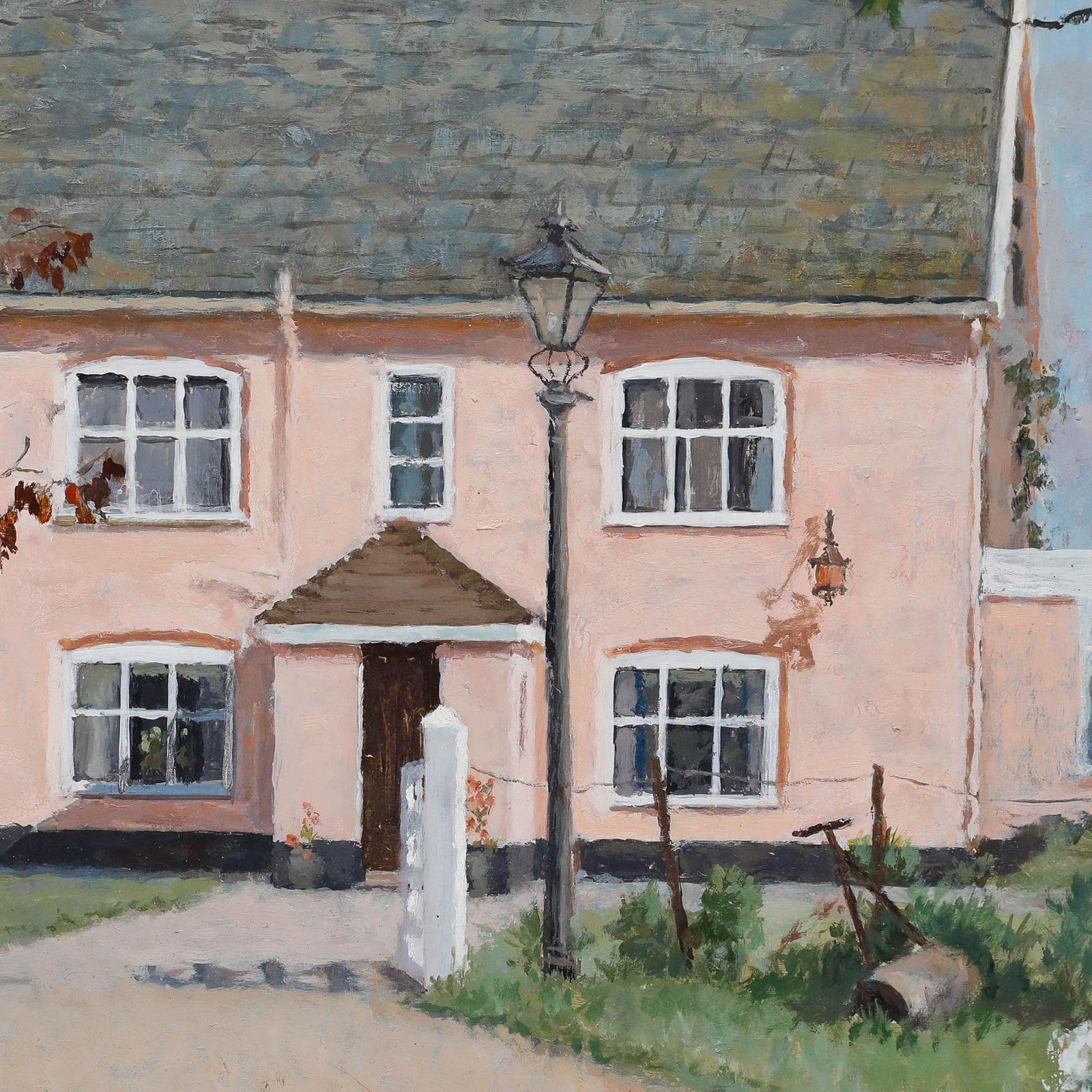 Pauline Plummer (B.1933) 20th Century Oil, Farm At Horham photo 325.0
