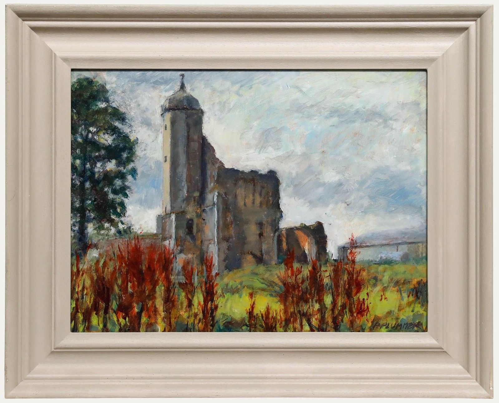 Pauline Plummer (B.1933) Framed Contemporary Oil, Baconsthorpe Castle