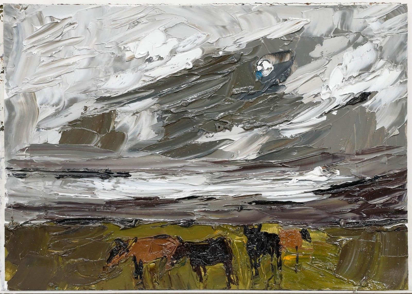 Daniel Nichols Contemporary Oil, Wild Horses photo furniture