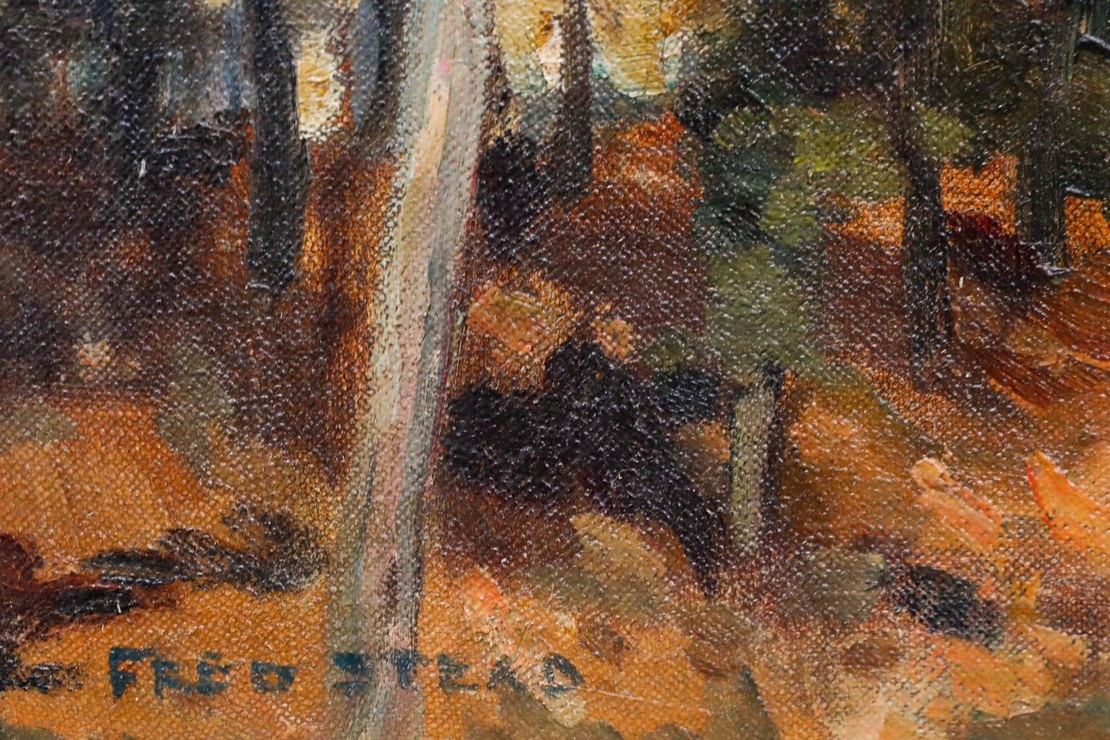Frederick Stead (1863 1940) Early 20th Century Oil, Across The Autumn Dales photo vinterior