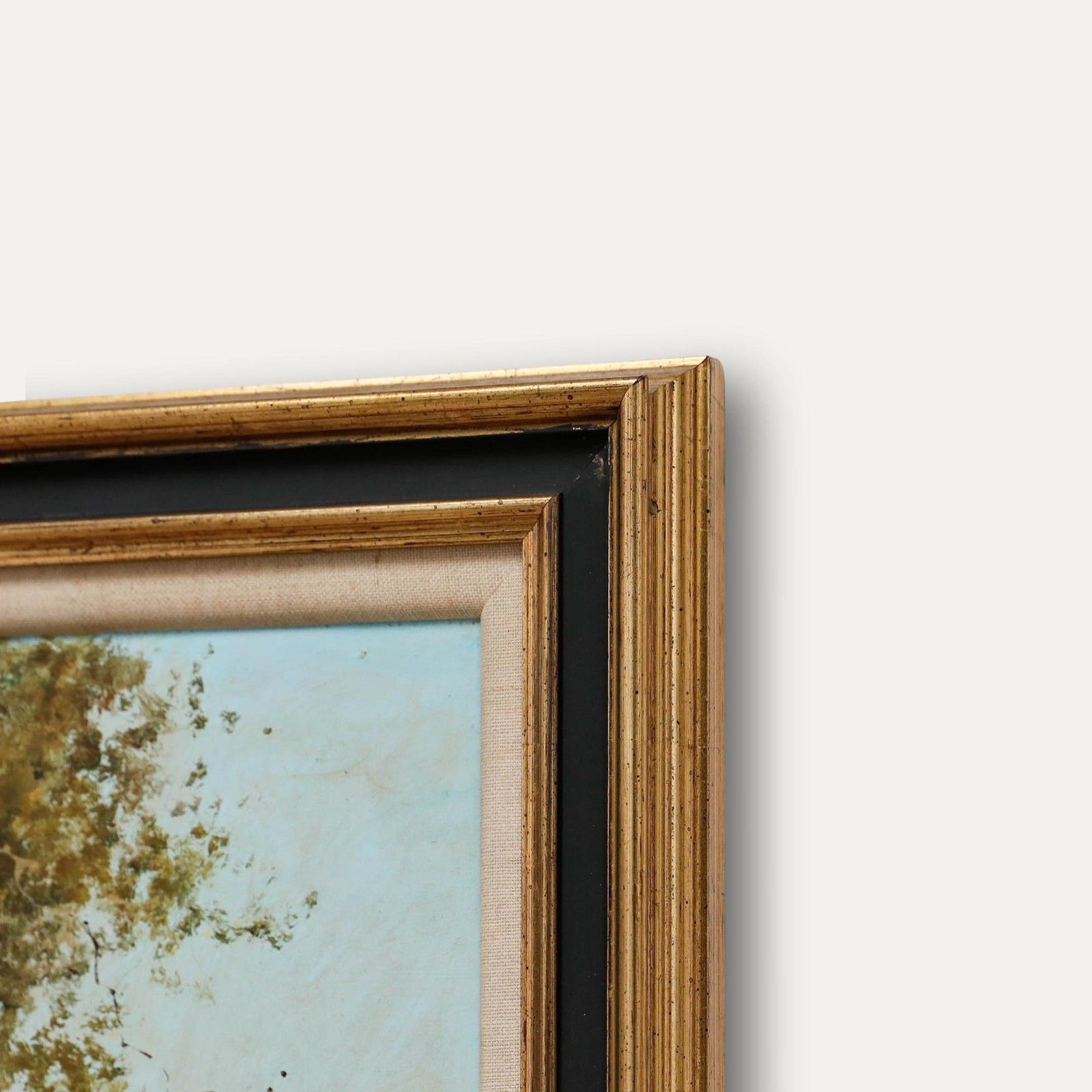 John Haskins (B.1938) Framed 20th Century Oil, Summer Rain, Hertfordshire photo 495.0