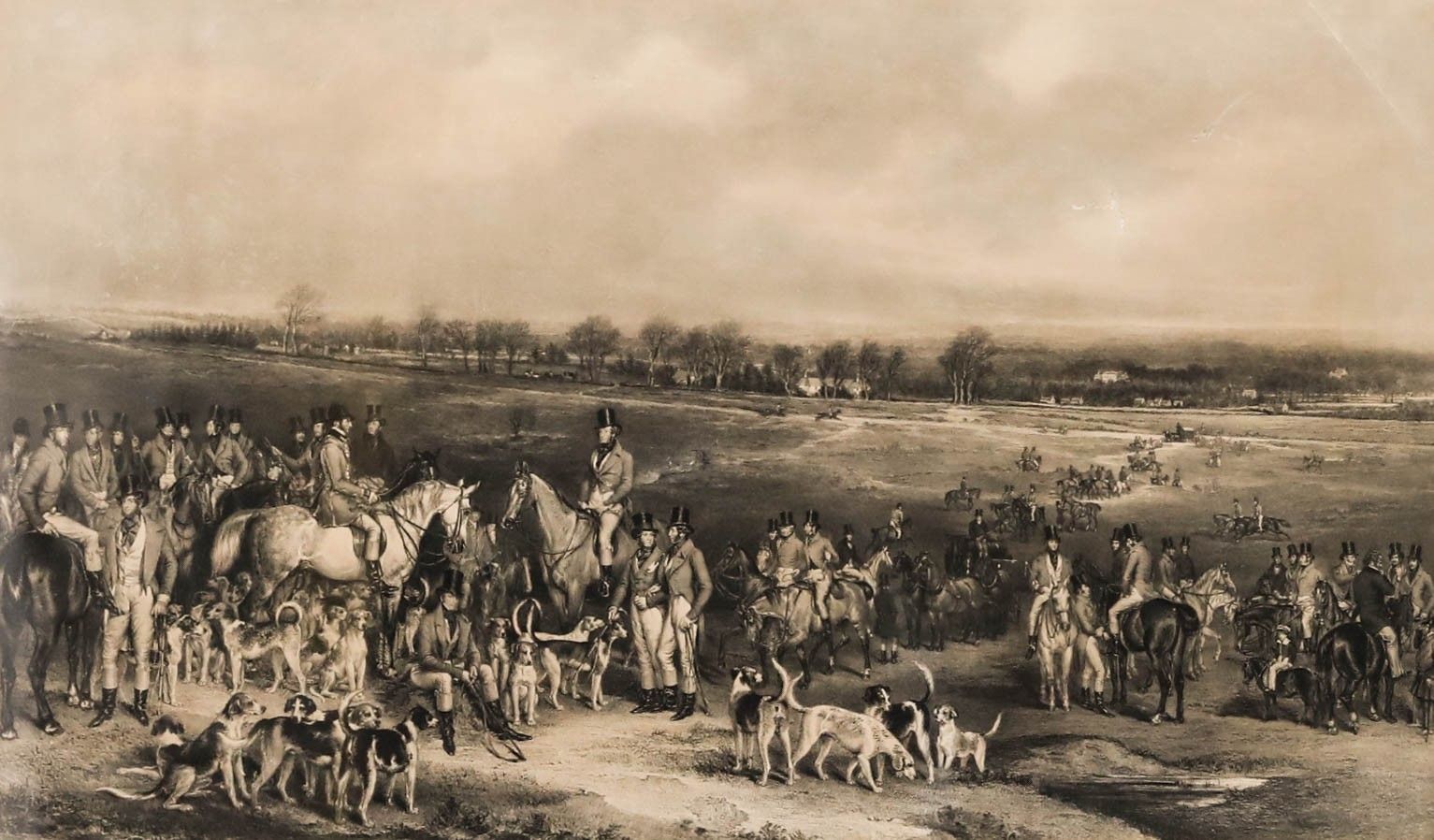 Grant After Thomas Lupton Engraving, Meeting Of His Majesty's Stag Hounds photo furniture