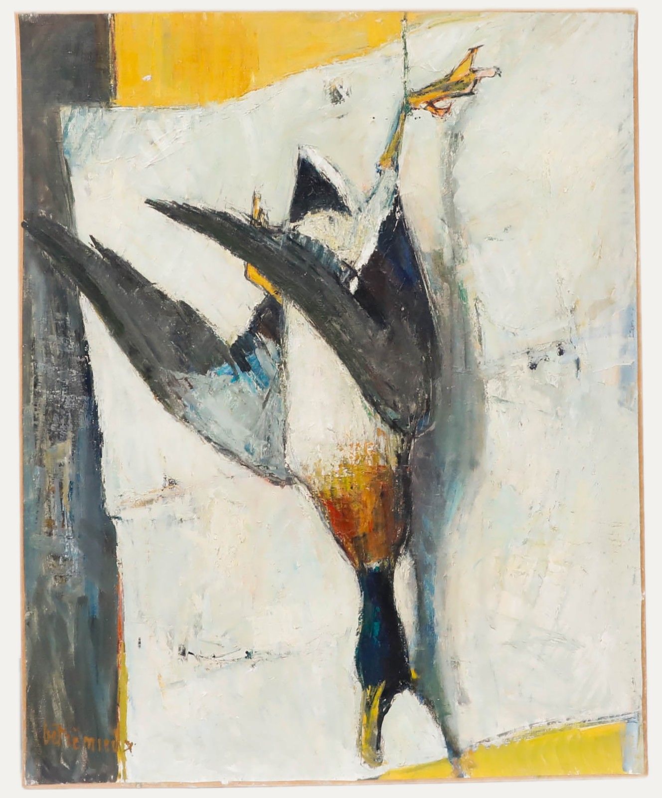 Charles Betremieux (1919 1997) Mid 20th Century Oil, The Duck