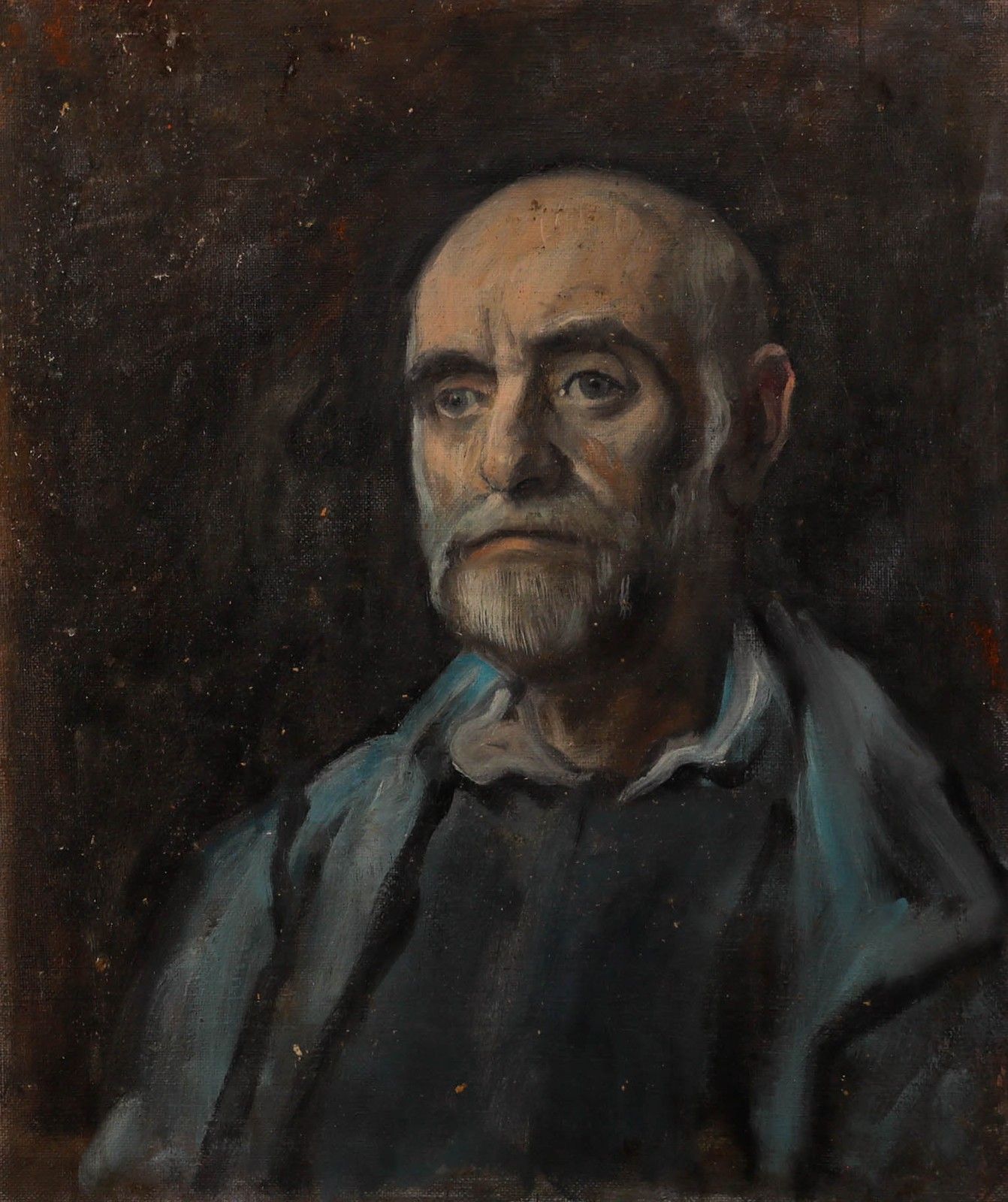 George Weissbort (1928 2013) 20th Century Oil, Man In Blue