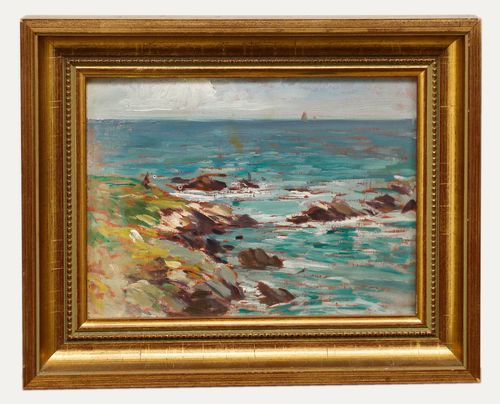 Manner Of Archibald Hartrick Early 20th Century Oil, Ommany, France
