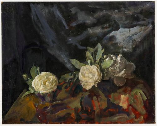 George Weissbort (1928 2013) 20th Century Oil, White Roses