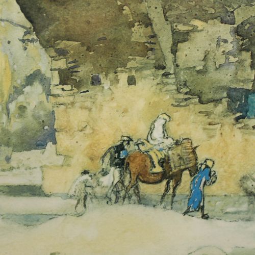 Sir Frank Brangwyn Ra (1867 1956) Framed Lithograph, Molino Bridge, Assisi photo Art