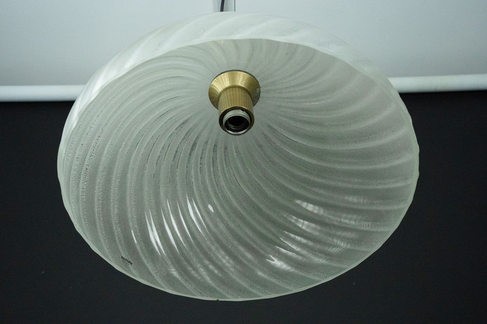 Barbini Murano Glass Pendant Lamp, Early 1980s photo for sale