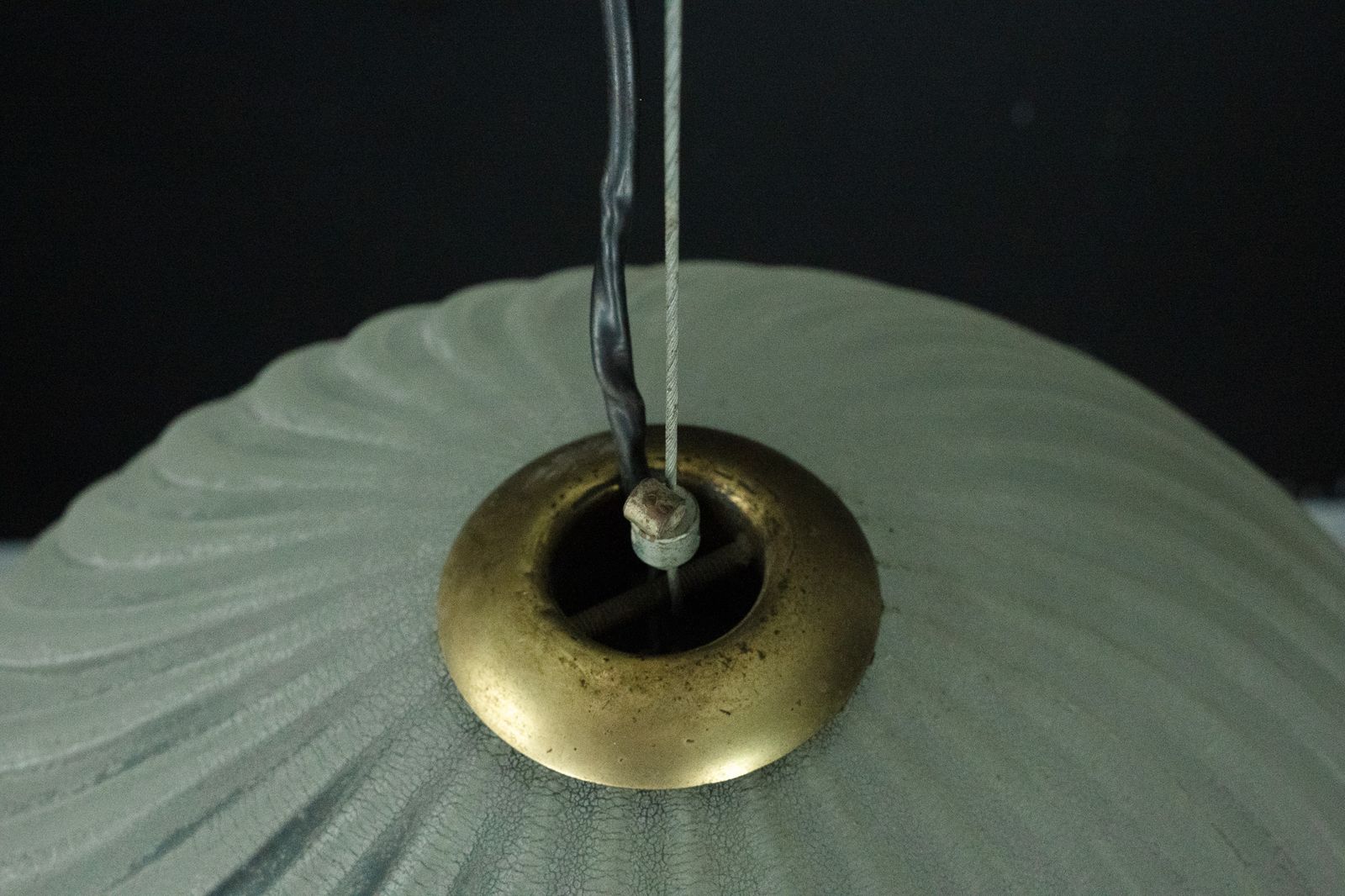 Barbini Murano Glass Pendant Lamp, Early 1980s photo vintage
