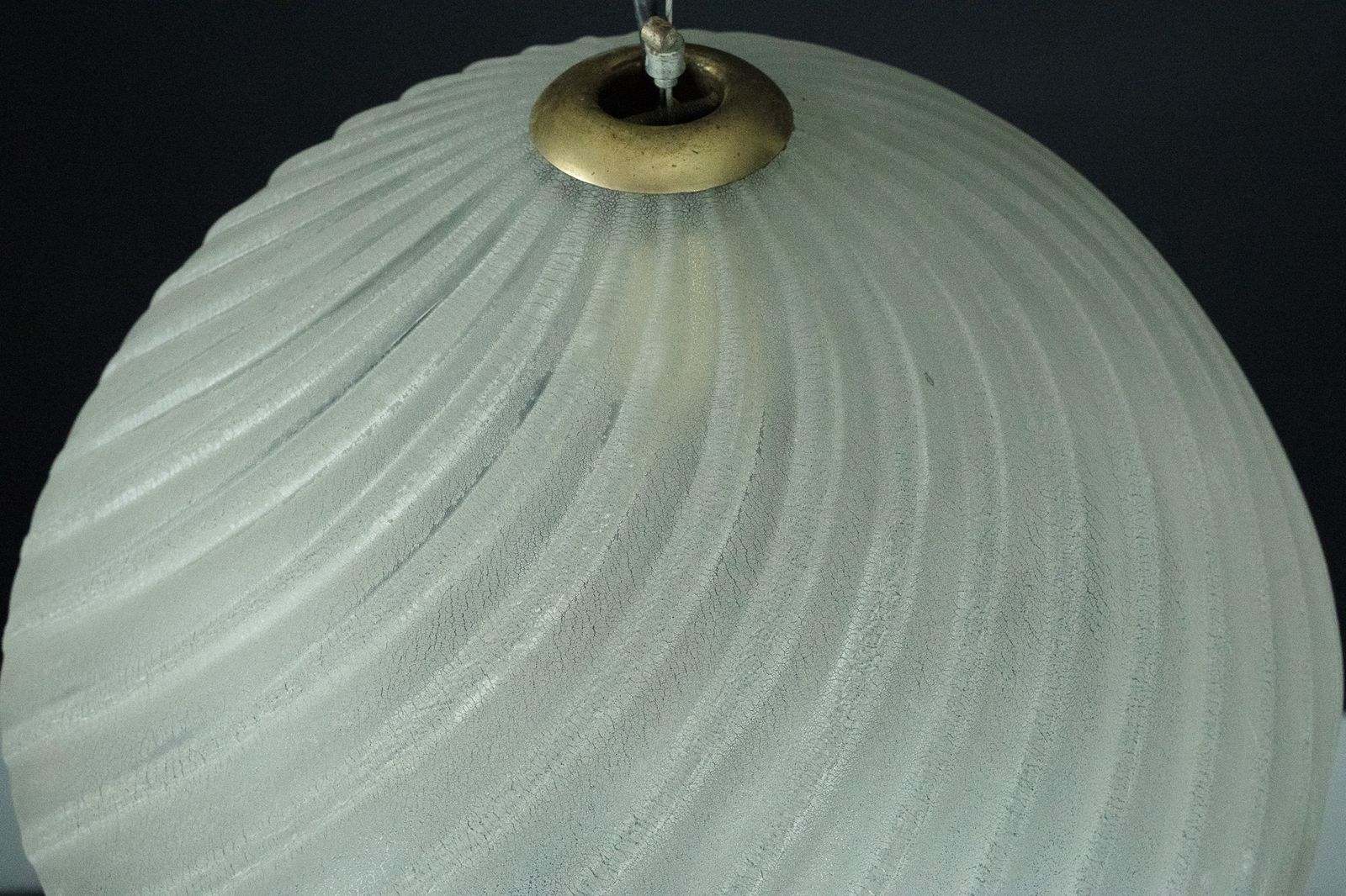 photo for sale Barbini Murano Glass Pendant Lamp, Early 1980s