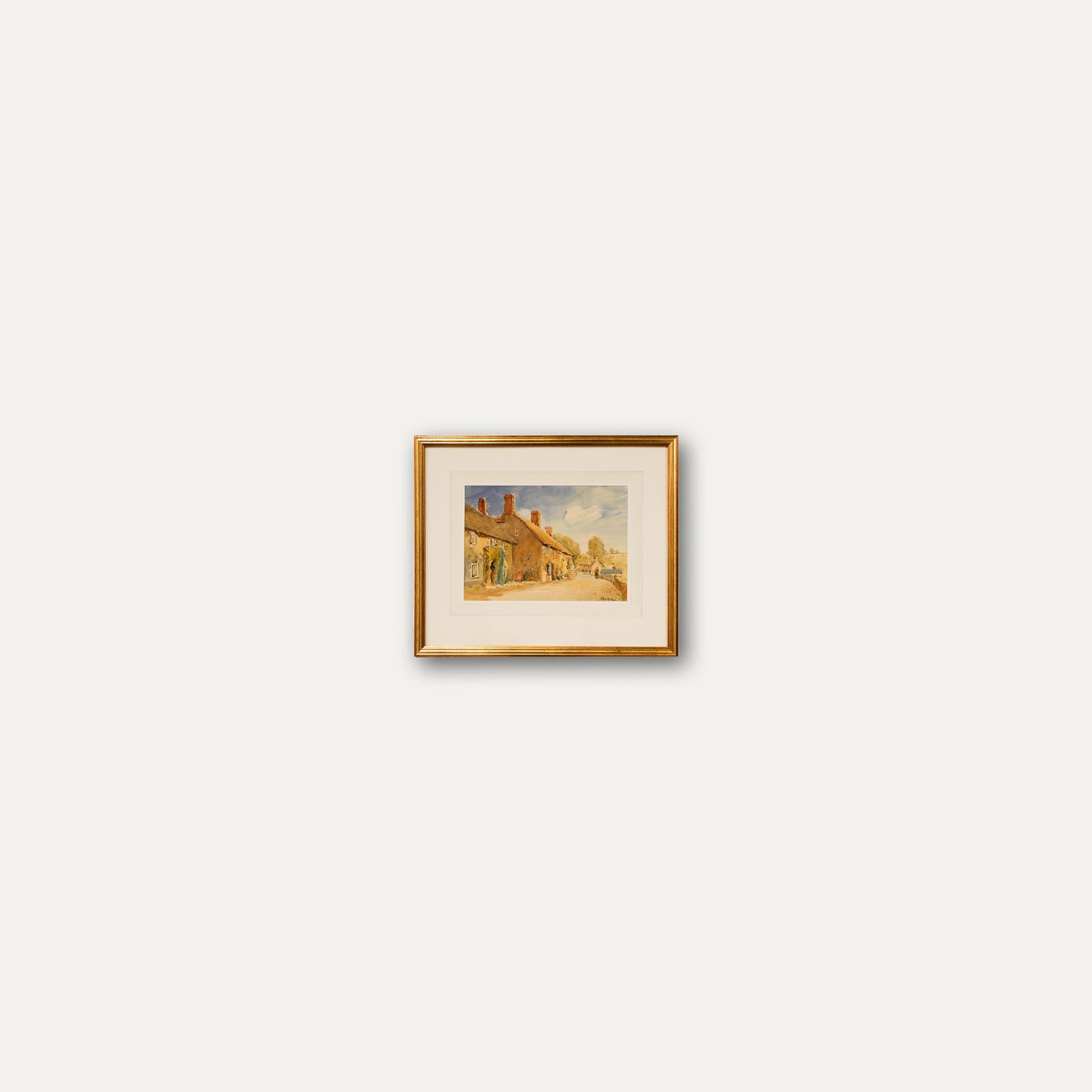 Alfred Henry Hart (1866 1953) Framed Watercolour, Burton Bradstock photo buy