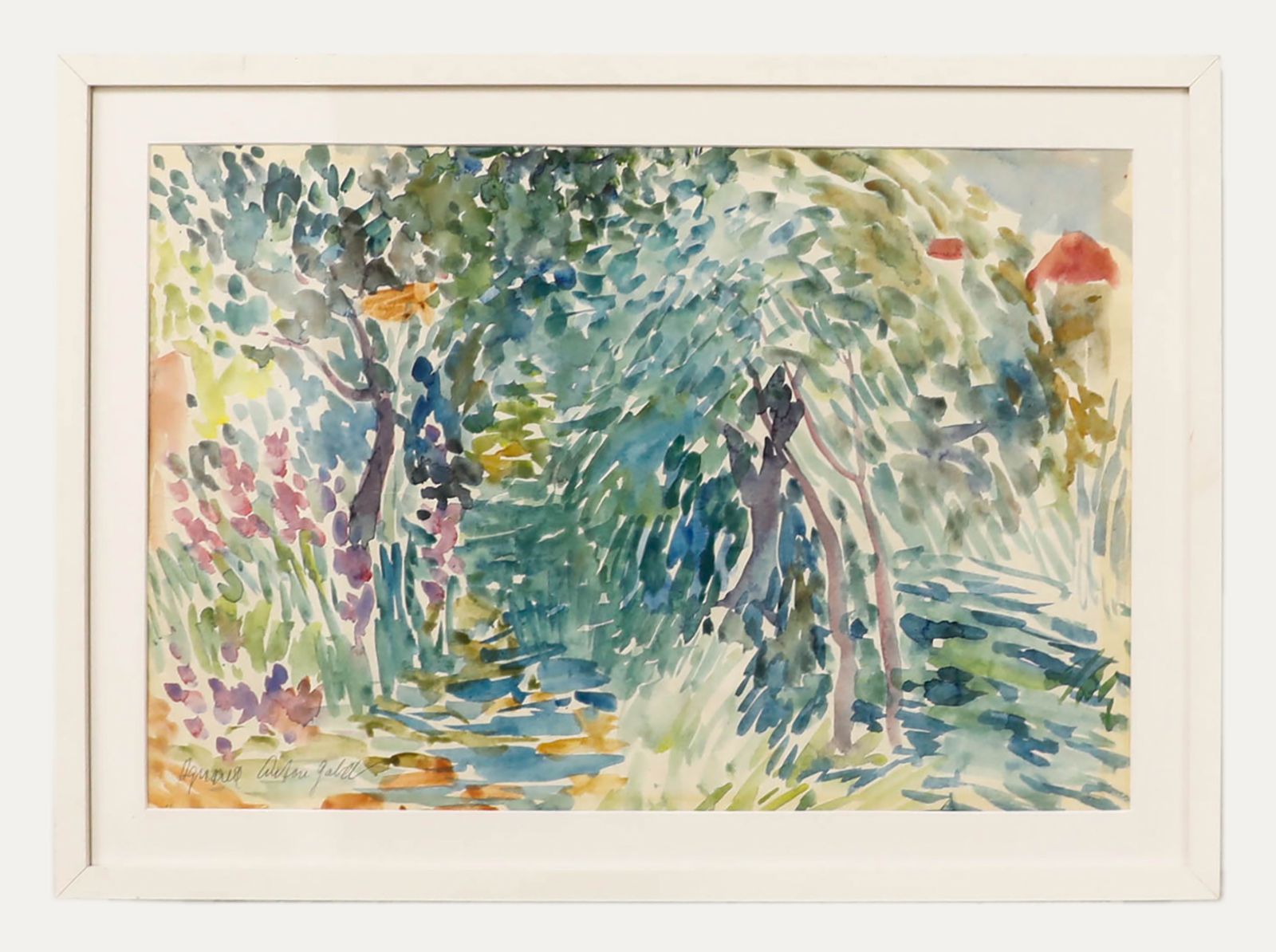 Anton Gold (1914 1970) Mid 20th Century Watercolour, Through The Forest