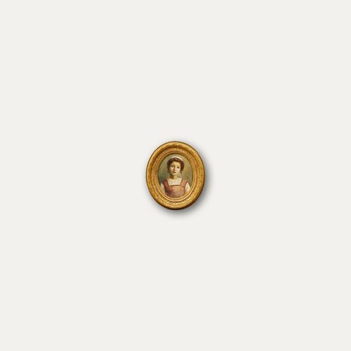 English School Late 19th Century Watercolour Portrait Of A Young Woman photo vinterior