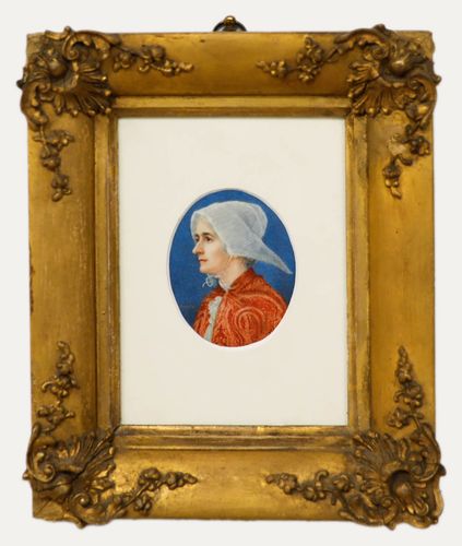 Davey Late 19th Century Watercolour, Breton Woman