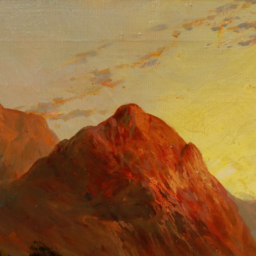 Francis E. Jamieson (1895 1950) Early 20th Century Oil, Highland River photo Art