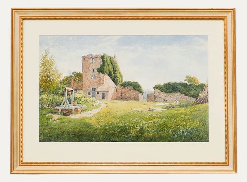 Arthur Suker (1857 1902) Late 19th Century Watercolour, Grounds Of Ruins