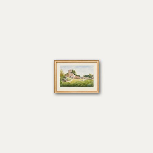 Arthur Suker (1857 1902) Late 19th Century Watercolour, Grounds Of Ruins photo buy