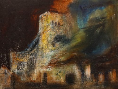 Lee Spence (B.1934) 20th Century Oil, Liathach, Wester Ross photo furniture