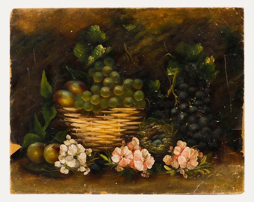 Follower Of Evelyn Chester (1875 1929)  For Restoration Oil, Grapes In A Basket photo furniture