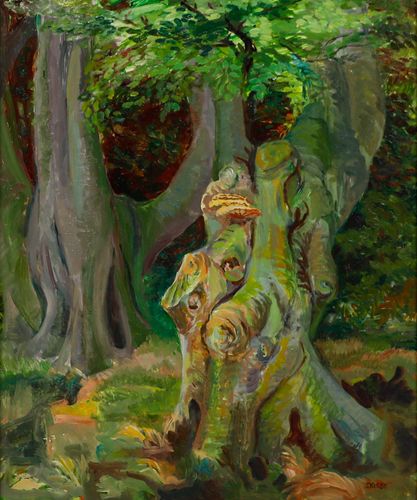 Joan Kisby 20th Century Oil, Deep In The Forest photo furniture
