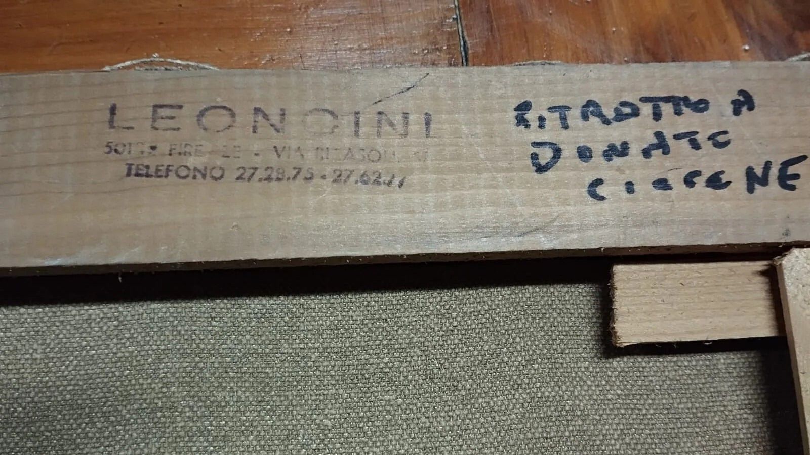 Oil Painting On Canvas Portrait Of Donato Cicconi Annigoni School Simi photo Art