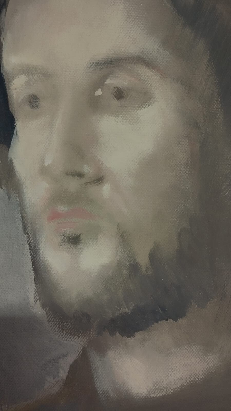 Oil Painting On Canvas Portrait Of Donato Cicconi Annigoni School Simi photo 119.0